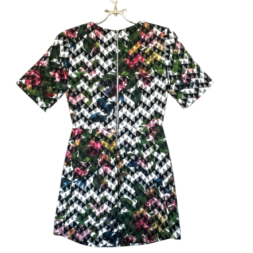 Topshop Blurred Jacquard A-Line Dress Size 2 - Picture 7 of 14